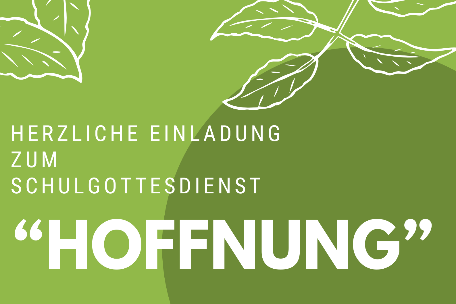 Schulgottesdienst am letzten Schultag